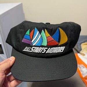 Black Yacht Snapback Graphic Cap by Diet Starts Monday